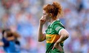 13 August 2023; Louise Ní Mhuircheartaigh of Kerry after her side's defeat in the 2023 TG4 LGFA All-Ireland Senior Championship Final match between Dublin and Kerry at Croke Park in Dublin. Photo by Seb Daly/Sportsfile