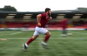 13 August 2023; Gary Deegan of Drogheda United warms up before the SSE Airtricity Men's Premier Division match between Derry City and Drogheda United at The Ryan McBride Brandywell Stadium in Derry. Photo by Stephen McCarthy/Sportsfile