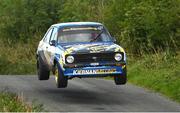 13 August 2023;Gary Kiernan and John McCabe in their Ford Escort Mk2 during the ALMC Hellfire Rally Round Six of the Triton Showers National Rally Championship at Oldcastle in Meath. Photo by Philip Fitzpatrick/Sportsfile