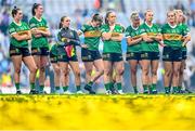 13 August 2023; Kerry players after their side's defeat in the 2023 TG4 LGFA All-Ireland Senior Championship Final match between Dublin and Kerry at Croke Park in Dublin. Photo by Ramsey Cardy/Sportsfile