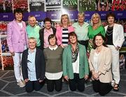 13 August 2023; Kerry All-Ireland winning captains, back row, from left, Mary Lane, 1988, Mary Geaney, 1976, Margaret Flaherty, 1987, Siobhan Twomey, 1985, Kathleen Curran, 1989, Eileen Dardis, 1993, and Marina Barry-Walsh, 1983; Front row, from left, Bridget Leen, 1984, Fielma White, 1990, Annette Flaherty, 1986, and Marian Bowler, 1982; during a special luncheon before the TG4 LGFA All-Ireland Senior Championship Final at Croke Park in Dublin. Photo by Ramsey Cardy/Sportsfile
