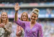 13 August 2023; 2014 Cork All-Ireland winning captain Briege Corkery is honoured at half-time of the TG4 LGFA All-Ireland Senior Championship Final at Croke Park in Dublin. Photo by Seb Daly/Sportsfile