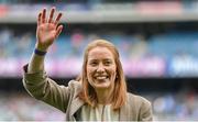 13 August 2023; 2012 Cork All-Ireland winning captain Rena Buckley is honoured at half-time of the TG4 LGFA All-Ireland Senior Championship Final at Croke Park in Dublin. Photo by Seb Daly/Sportsfile