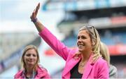13 August 2023; 2008 Cork All-Ireland winning captain Angela Walsh is honoured at half-time of the TG4 LGFA All-Ireland Senior Championship Final at Croke Park in Dublin. Photo by Seb Daly/Sportsfile