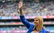 13 August 2023; 1998 Waterford All-Ireland winning captain Siobhan O’Ryan is honoured at half-time of the TG4 LGFA All-Ireland Senior Championship Final at Croke Park in Dublin. Photo by Seb Daly/Sportsfile