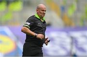 13 August 2023; Referee Shane Curley during the 2023 TG4 LGFA All-Ireland Senior Championship Final match between Dublin and Kerry at Croke Park in Dublin. Photo by Seb Daly/Sportsfile