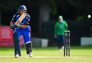 14 Augut 2023; Chris De Freitas of Leinster Lightning during the Rario Inter-Provincial Cup match between Leinster Lightning and North West Warriors at The Hills Cricket Club in Dublin. Photo by Tyler Miller/Sportsfile