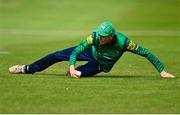 14 Augut 2023; Scott Macbeth of North West Warriors during the Rario Inter-Provincial Cup match between Leinster Lightning and North West Warriors at The Hills Cricket Club in Dublin. Photo by Tyler Miller/Sportsfile