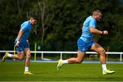 14 August 2023; Jordan Larmour during Leinster rugby squad training at UCD in Dublin. Photo by David Fitzgerald/Sportsfile