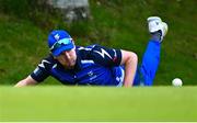 14 Augut 2023; Barry McCarthy of Leinster Lightning fails to prevent a four during the Rario Inter-Provincial Cup match between Leinster Lightning and North West Warriors at The Hills Cricket Club in Dublin. Photo by Tyler Miller/Sportsfile