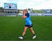 13 August 2023; Dublin captain Carla Rowe celebrates after her side's victory in the 2023 TG4 LGFA All-Ireland Senior Championship Final match between Dublin and Kerry at Croke Park in Dublin. Photo by Piaras Ó Mídheach/Sportsfile