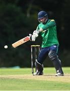 14 Augut 2023; Cameron Melly of North West Warriors during the Rario Inter-Provincial Cup match between Leinster Lightning and North West Warriors at The Hills Cricket Club in Dublin. Photo by Tyler Miller/Sportsfile