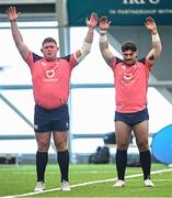 15 August 2023; Tadhg Furlong and Tom O’Toole during an Ireland rugby squad training session at the IRFU High Performance Centre in Dublin. Photo by Harry Murphy/Sportsfile