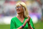 13 August 2023; 1993 Kerry All-Ireland winning captain Eileen Dardis is honoured at half-time of the TG4 LGFA All-Ireland Senior Championship Final at Croke Park in Dublin. Photo by Ramsey Cardy/Sportsfile