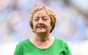 13 August 2023; 1980 Tipperary All-Ireland winning captain Josie Bourke is honoured at half-time of the TG4 LGFA All-Ireland Senior Championship Final at Croke Park in Dublin. Photo by Ramsey Cardy/Sportsfile