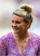 13 August 2023; 2014 Cork All-Ireland winning captain Briege Corkery is honoured at half-time of the TG4 LGFA All-Ireland Senior Championship Final at Croke Park in Dublin. Photo by Ramsey Cardy/Sportsfile