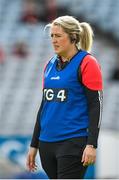 13 August 2023; Down joint manager Caoibhe Sloan before the 2023 TG4 All-Ireland Ladies Junior Football Championship Final match between Down and Limerick at Croke Park in Dublin. Photo by Seb Daly/Sportsfile