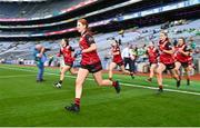 13 August 2023; Katie Howlett of Down before the 2023 TG4 All-Ireland Ladies Junior Football Championship Final match between Down and Limerick at Croke Park in Dublin. Photo by Seb Daly/Sportsfile