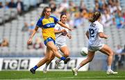 13 August 2023; Aisling Reidy of Clare during the 2023 TG4 All-Ireland Ladies Intermediate Football Championship Final match between Clare and Kildare at Croke Park in Dublin. Photo by Seb Daly/Sportsfile