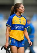 13 August 2023; Caoimhe Harvey of Clare before the 2023 TG4 All-Ireland Ladies Intermediate Football Championship Final match between Clare and Kildare at Croke Park in Dublin. Photo by Seb Daly/Sportsfile