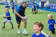 16 August 2023; Leinster player John McKee during the Bank of Ireland Leinster rugby summer camp at Energia Park in Dublin. Photo by Piaras Ó Mídheach/Sportsfile