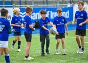16 August 2023; Children during the Bank of Ireland Leinster rugby summer camp at Energia Park in Dublin. Photo by Piaras Ó Mídheach/Sportsfile