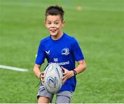 16 August 2023; Arthur Young during the Bank of Ireland Leinster rugby summer camp at Energia Park in Dublin. Photo by Piaras Ó Mídheach/Sportsfile