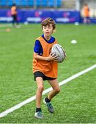 16 August 2023; Miles McLay during the Bank of Ireland Leinster rugby summer camp at Energia Park in Dublin. Photo by Piaras Ó Mídheach/Sportsfile