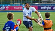 16 August 2023; Leinster player Charlie Ngatai during the Bank of Ireland Leinster rugby summer camp at Energia Park in Dublin. Photo by Piaras Ó Mídheach/Sportsfile