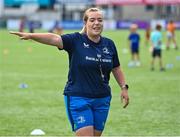 16 August 2023; Coach Cara Murphy during the Bank of Ireland Leinster rugby summer camp at Energia Park in Dublin. Photo by Piaras Ó Mídheach/Sportsfile