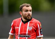 13 August 2023; Paul McMullan of Derry City during the SSE Airtricity Men's Premier Division match between Derry City and Drogheda United at The Ryan McBride Brandywell Stadium in Derry. Photo by Stephen McCarthy/Sportsfile