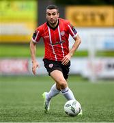 13 August 2023; Michael Duffy of Derry City during the SSE Airtricity Men's Premier Division match between Derry City and Drogheda United at The Ryan McBride Brandywell Stadium in Derry. Photo by Stephen McCarthy/Sportsfile