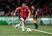 13 August 2023; Michael Duffy of Derry City during the SSE Airtricity Men's Premier Division match between Derry City and Drogheda United at The Ryan McBride Brandywell Stadium in Derry. Photo by Stephen McCarthy/Sportsfile