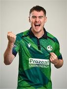 17 August 2023; Josh Little during the Cricket Ireland portrait session at Malahide Cricket Club in Dublin. Photo by David Fitzgerald/Sportsfile