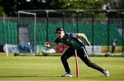 17 August 2023; Harry Tector during a Cricket Ireland training session at Malahide Cricket Club in Dublin. Photo by Harry Murphy/Sportsfile
