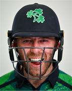 17 August 2023; Ross Adair during the Cricket Ireland portrait session at Malahide Cricket Club in Dublin. Photo by David Fitzgerald/Sportsfile