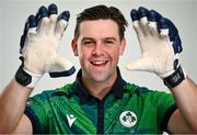 17 August 2023; Fionn Hand during the Cricket Ireland portrait session at Malahide Cricket Club in Dublin. Photo by David Fitzgerald/Sportsfile