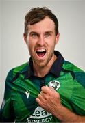 17 August 2023; Theo van Woerkom during the Cricket Ireland portrait session at Malahide Cricket Club in Dublin. Photo by David Fitzgerald/Sportsfile