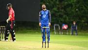 17 August 2023; Simi Singh of Leinster Lightning reacts during the Rario Inter-Provincial Cup match between Munster Reds and Leinster Lightning at The Mardyke in Cork. Photo by Eóin Noonan/Sportsfile