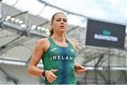 18 August 2023; Sophie Becker of Ireland during the official athlete training session ahead of the World Athletics Championships at National Athletics Centre in Budapest, Hungary. Photo by Sam Barnes/Sportsfile