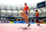 18 August 2023; Femke Bol of Netherlands during the official athlete training session ahead of the World Athletics Championships at National Athletics Centre in Budapest, Hungary. Photo by Sam Barnes/Sportsfile