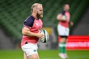18 August 2023; Jeremy Loughman during an Ireland rugby captain's run at the Aviva Stadium in Dublin. Photo by Harry Murphy/Sportsfile