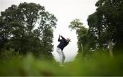 18 August 2023; Lucas Bjerregaard of Denmark hits his tee shot on the 6th hole during day two of the ISPS HANDA World Invitational presented by AVIV Clinics 2023 at Galgorm Castle Golf Club in Ballymena, Antrim. Photo by Ramsey Cardy/Sportsfile