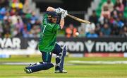 18 August 2023; Ireland batter Paul Stirling during match one of the Men's T20 International series between Ireland and India at Malahide Cricket Ground in Dublin. Photo by Seb Daly/Sportsfile