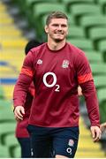 18 August 2023; Owen Farrell during the England rugby captain's run at the Aviva Stadium in Dublin. Photo by Harry Murphy/Sportsfile