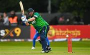 18 August 2023; Ireland batter Paul Stirling during match one of the Men's T20 International series between Ireland and India at Malahide Cricket Ground in Dublin. Photo by Seb Daly/Sportsfile