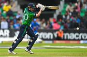 18 August 2023; Ireland batter Barry McCarthy during match one of the Men's T20 International series between Ireland and India at Malahide Cricket Ground in Dublin. Photo by Seb Daly/Sportsfile