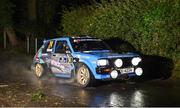 18 August 2023; Jason Black and Karl Egan in their Toyota Starlet during the Modern Tyres Ulster Rally 2023 at Newry in Down. Photo by Philip Fitzpatrick/Sportsfile