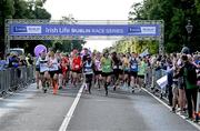 19 August 2023; Runners at the start of the Irish Life Race Series – Frank Duffy 10 Mile at Phoenix Park in Dublin. Photo by Piaras Ó Mídheach/Sportsfile