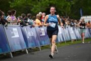 19 August 2023; Sue Smith from Celbridge AC in Kildare during the Irish Life Race Series– Frank Duffy 10 Mile at Phoenix Park in Dublin. Photo by Piaras Ó Mídheach/Sportsfile